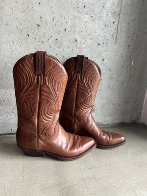 Stivali da cowboy western Tony Mora in pelle marrone chiaro, taglia 40 - Immagine 1 di 4