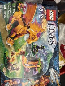 100% Complete LEGO Elves Friends 41175 Fire Dragons Lava Cave W/instructions