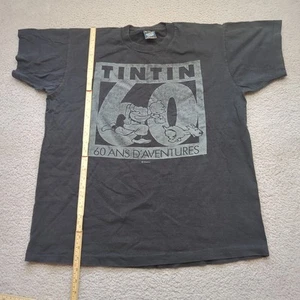 T-shirt vintage latta uomo XL nera USA schermo stelle miglior punto singolo 90 y2k - Foto 1 di 10