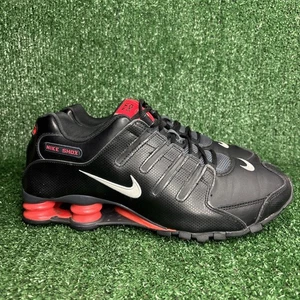 Nike Damen Shox NZ purpurrot/schwarz Leder Größe 11 - Bild 1 von 12