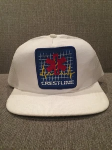 Vtg Crestline Ambulance Mesh Snap Back Corduroy Trucker Hat Saskatchewan Canada - Picture 1 of 5