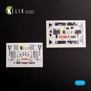 Kelik 1/72 F-100F Interior 3D Decals for Trumpeter kit - Picture 1 of 1