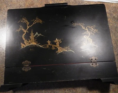 Vintage Asian Community Silverware Flatware chest for 12 Place settings 17x5x11 - Image 1 of 4