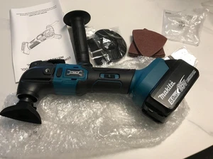Kit Multiutensile Elettrico Senza Fili Oscillante per Makita Batteria 18V,6 Velocità,Blu - Foto 1 di 9
