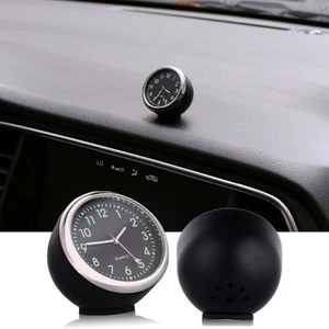 Luminous Mini Pocket Quartz Analog Watch Stick On Clock Car Accessories For Boat - Bild 1 von 10