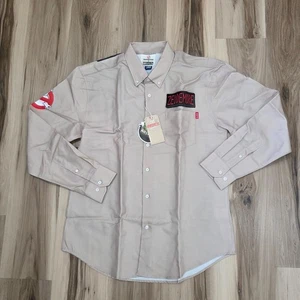 RSVLTS Ghostbusters Shirt Mens Large Who You Gonna Call Button Down Long Sleeve - Picture 1 of 10