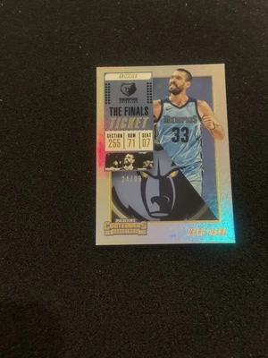 Boleto Panini Contenders The Finals 2018-19/99 Marc Gasol #80 Memphis Grizzlies Foto 1 de 2