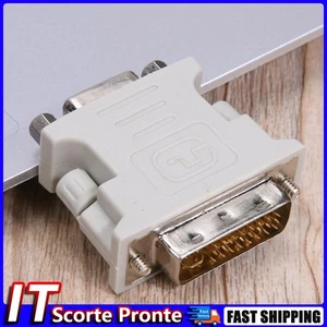 Convertitore DVI 24+5 maschio a VGA femmina Adattatore DVI a VGA Monitor VGA Hot - Bild 1 von 7