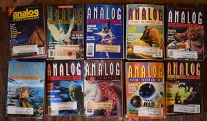 Analog Magazine 1992 93 94 95 96 HUGE LOT Full Runs 63 Issues Science Fiction - Picture 1 of 2
