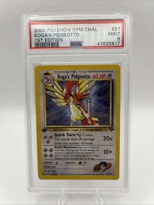 PSA 9 2000 Gym  Challenge 1st Edition Koga's Pidgeotto  - Image 1 of 2
