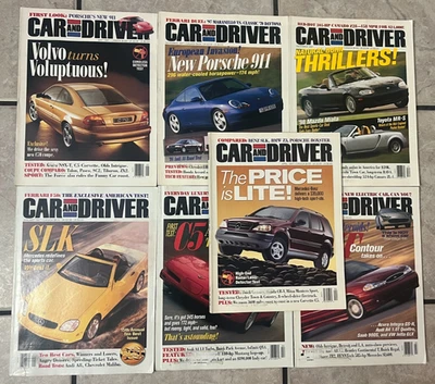 Car and Driver Magazine 1997 Lot of 7 issues Ads Vintage Foto 1 de 4