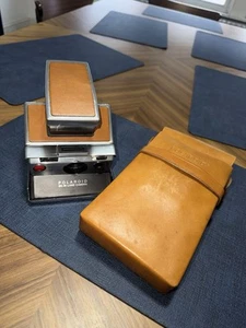 Cámara Polaroid Land SX-70 SX70 de colección con estuche de cuero LEER - Imagen 1 de 8