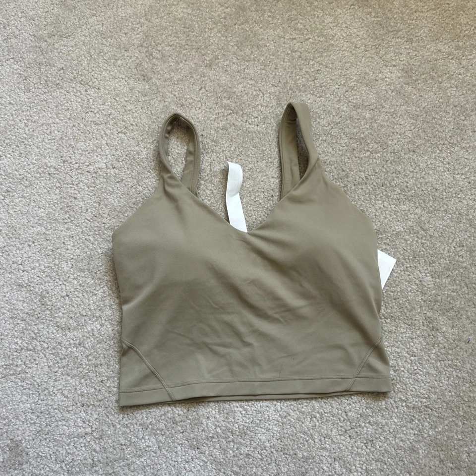 Lululemon Top Women 6 Align Tank Padded Built In Bra Rose Blush Pink LW1DUDS