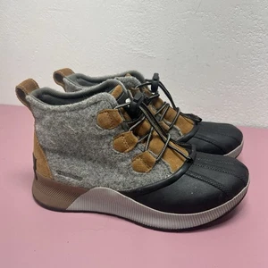 Sorel OUT N ABOUT IV klassische wasserdichte Damenstiefel grau/hellbraun Größe 6 - Bild 1 von 8