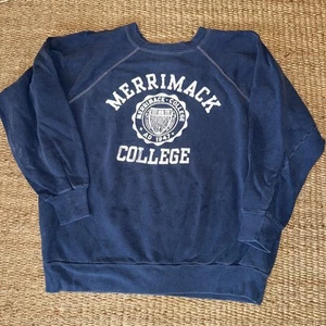 Vintage 60’s Merrimack College Crewneck Sweatshirt - Picture 1 of 5