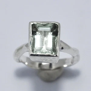 BELLISSIMO L'ANELLO IN ARGENTO 925 CON ACQUAMARINA NATURALE - Foto 1 di 5