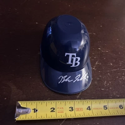 BLAKE SNELL HAND SIGNED TAMPA BAY RAYS GENUINE AUTHENTIC MICRO HELMET NICE - Image 1 of 3