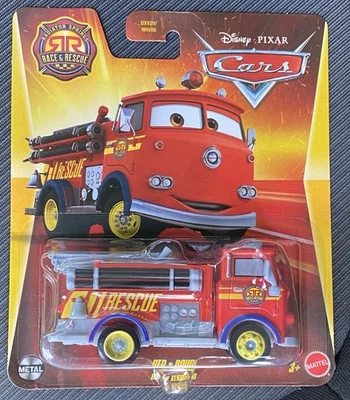 DISNEY PIXAR CARS RED THE FIRE TRUCK Radiator Springs RACE & RESCUE NEW - Image 1 of 2