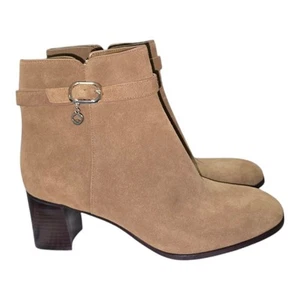 Kate Spade Madison Wildleder beige Absatz Stiefeletten Größe 10 neu - Bild 1 von 13