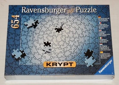 NUEVO SELLADO RAVENSBURGER Plata KRYPT Rompecabezas ULTIMATE CHALLENGE 654 Piezas Foto 1 de 2
