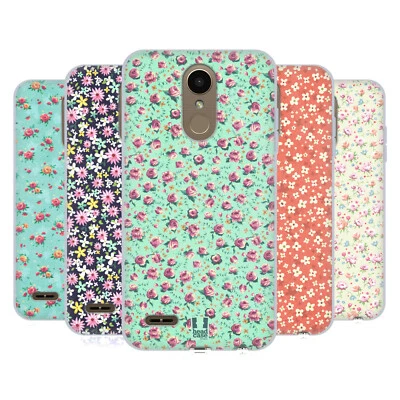 FUNDA DE GEL Y FONDO DE PANTALLA HEAD CASE DESIGNS CON DIBUJO DE FLORES DITSY PARA TELÉFONOS LG 1 Foto 1 de 4