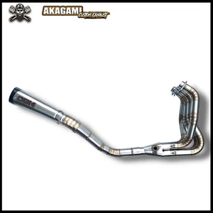 Full Stainless Stell Exhaust Natural 4 Into 1 Fit For Kawasaki Ninja ZX6R/ZX636 - Picture 1 of 4