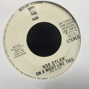 Bob Dylan On A Night like This Promo 7" 45 AS-11033 - Bild 1 von 2