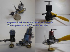 12 +1FOC Model Engine Display Mounts + Spares for DC,ED,AM,Mills,AS-55,OS & Enya