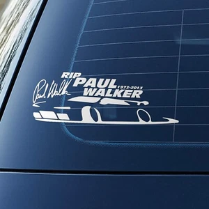 RIP Paul Walker 1973-2013 Window Decal Vinyl Decal The Fast and the Furious - Picture 1 of 5
