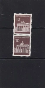 Germany mnh stamp 10P tenant to with black number on back Brandenburg 1966-68 - Picture 1 of 2