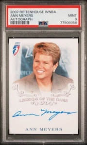 2007 Rittenhouse WNBA Autograph Ann Meyers PSA 9 Legends of the Game UCLA Bruins - Picture 1 of 2