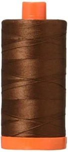 Aurifil Mako Cotton Thread 50 Weight 1422 Yard Spool Color 2360 Chocolate - Picture 1 of 1