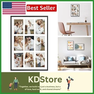 Stylish Black Collage Picture Frame for Vertical & Horizontal Displays, 1 Pack - Picture 1 of 10