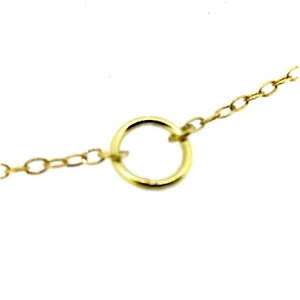 Karma Necklace Gold 8mm Circle Pendant 18ct Gold Vermeil - Picture 1 of 3