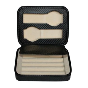 Caja de reloj de gemelos de viaje de alta calidad para almacenamiento de joyas cierre seguro bolsa - Imagen 1 de 12