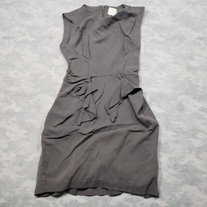 HD In Paris Dress Womens 0 Gray Sleeveless Silk Blend - Picture 1 of 11