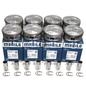 8x Pistons & Rings Kit Mahle For Porsche Cayenne Panamera S GTS 4.8L V8 957 970 - Bild 1 von 4