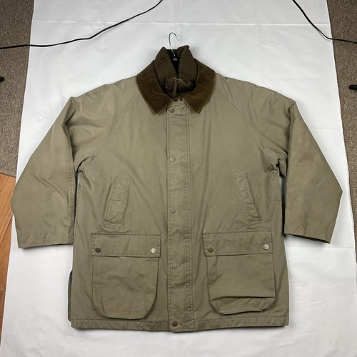 BURBERRY London Wax Field Jacket Cappotto Velluto a coste Collo Nova Check ADULTO XL LEGGI