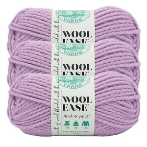 (3 Pack) Lion Brand Yarn 640-142N Wool-Ease Thick & Quick Bulky Yarn, Fairy - Picture 1 of 7