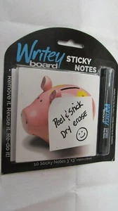 2 packages of Writey Board Dry Erase Sticky Notes 3" x 3". 10 notes per pack - Picture 1 of 2