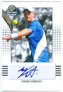 EVGENY KOROLEV "AUTOGRAPH CARD" LEAF GRAND SLAM 2018