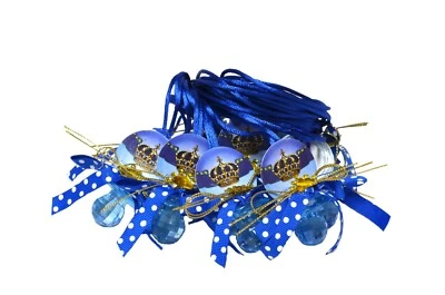 Collares Chupete Baby Shower "Corona Real-Corona Princesa" Juego Baby Shower Foto 1 de 4