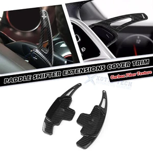 Twill-Weave Carbon Add-on Paddle Shift Cover For Mercedes Benz A C GLE SL Class - Foto 1 di 11