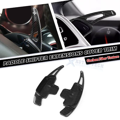 Twill-Weave Carbon Add-on Paddle Shift Cover For Mercedes Benz A C GLE SL Class - Image 1 of 4