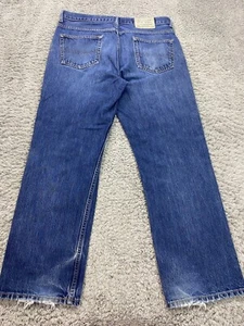Tommy Hilfiger Jeans Mens 34x30 Relaxed Straight Leg Whisker Denim Vtg Y2K 90s - Picture 1 of 11