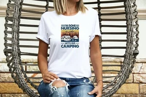 Camiseta CARAVAN AUTOHOME CAMPING Damas Clásica Cuello Redondo BLANCA Nº32 - Imagen 1 de 3