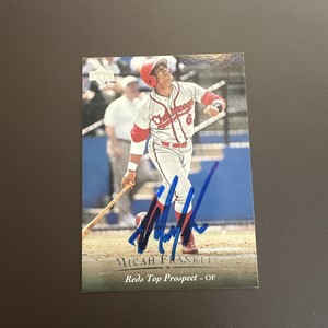 1995 Upper Deck Minors #57 Micah Franklin AUTOGRAPHED signed chatanooga lookouts