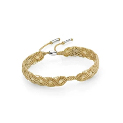 Pandora Armband Macramè Textil 590711CBG-S1 Beige 925 ALE - Bild 1 von 4
