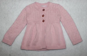 Maggie & Zoe Pink Cardigan Sweater Buttons Swing Style 4 - Picture 1 of 3