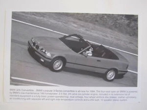 BMW 325i Cabrio Pressefoto - 1994 - Bild 1 von 1